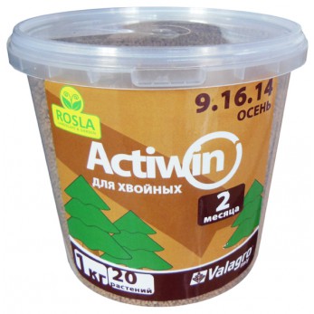 Комплексное минеральное удобрение для хвои Actiwin (Активин), 1кг, NPK 9.16.14+ME, Осень