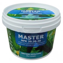 Комплексное минеральное удобрение для овощных культур, рост плодов, Master (Мастер), 300г, NPK 20.20.20 Комплексное минеральное удобрение для овощных культур, рост плодов, Master (Мастер), 300г, NPK 20.20.20