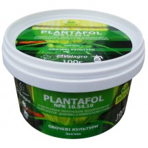 Комплексное минеральное удобрение для овощных культур, завязь, Plantafol (Плантафол), 100г, NPK 10.54.10 Комплексное минеральное удобрение для овощных культур, завязь, Plantafol (Плантафол), 100г, NPK 10.54.10