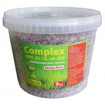 Комплексное удобрение для газона Complex (Комплекс) NPK 25.10.10+ME, 9кг Комплексное удобрение для газона Complex (Комплекс) NPK 25.10.10+ME, 9кг