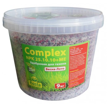 Комплексное удобрение для газона Complex (Комплекс) NPK 25.10.10+ME, 9кг